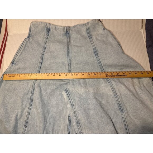 Zara ZW Collection High Waisted Balloon Leg Light Wash Pockets Jeans Size 4 - Picture 12 of 16